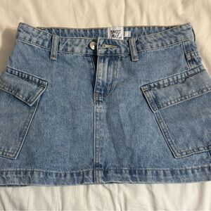 Light Blue Denim Skirt